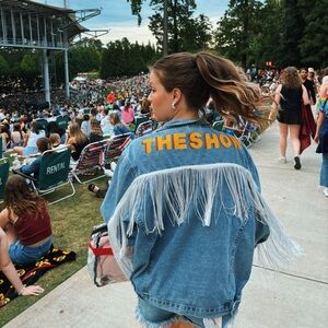 NIALL HORAN THE SHOW CUSTOM DENIM FRINGE JACKET